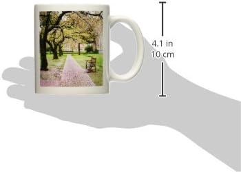 3. Сиатъл, Череша дървета, Университет на Вашингтон, path-US48 JWI1050-Керамична чаша за Джейми и Джуди Уайлд, 11 грама, бяла