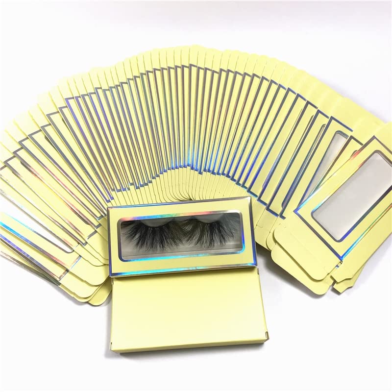 Хартиена кутия за опаковане на миглите Кутии за мигли Опаковане лента за мигли Празен калъф (Цвят: 25, Размер: 100 скоростна