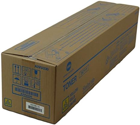Тонер касета Konica Minolta TN-711Y A3VU230 Bizhub C654 C754 (жълто) в търговията на дребно опаковки
