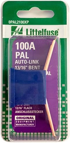 Littelfuse 0PAL2100XP PAL 13/16 Извити 32-Волтов 100-Амперный Кардированный Предпазител Auto Линк