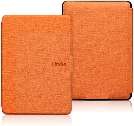 Калъф за четец на Kindle Touch 2014 (Kindle 7 7-то поколение), тънък Защитен калъф, smart-калъф за модели на Wp63Gw с функция за сън/събуждане, оранжева кърпа