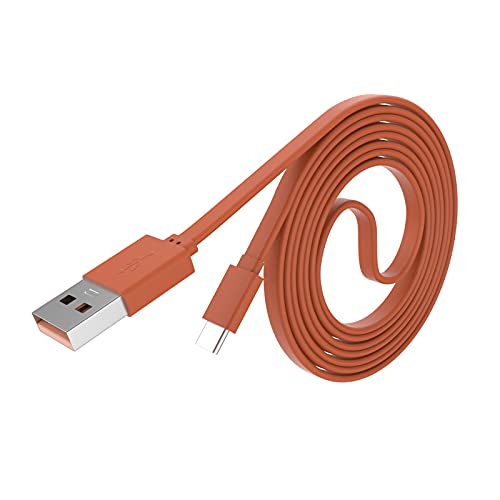 Плосък кабел за зареждане USB Type C-C към зарядното устройство USB2.0, съвместим с Samsung Galaxy Рецептори + SM Plus-R175,
