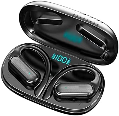 Слушалки, Bluetooth Безжични Слушалки 30 часа възпроизвеждане на Водоустойчивост IPX5 ушите с led дисплей захранване ушите с ушни вериги за спортни занимания, Бягане, Трени