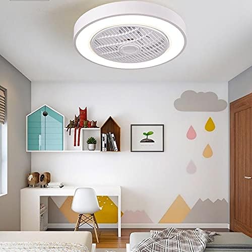 Тавана Лампа с вентилатор ChezMax Nordic Home Спалня, Трапезария Невидим Вентилатор на Тавана Macaron Хол с Вентилатор