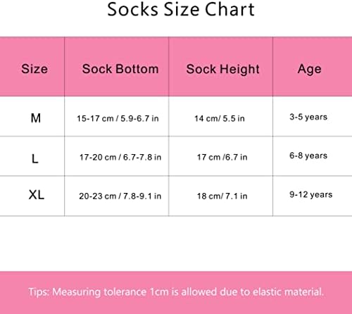Осъзнахме Чорапи за малки момичета, Разноцветни Памучни Чорапи до средата на Прасците, Дълги Чорапи за Деца и Момчета,