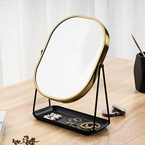 Anncus Nordic Десктоп Огледало за грим Златното Огледало на Принцеса Двустранно Огледало HD Увеличително Огледало и Аксесоари
