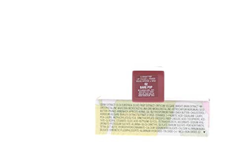 Червило Clinique Pop Lip Colour + Грунд в сребрист калъф Ltd., 0,13 унция / 3,8 g •• (Bare Pop 02) ••