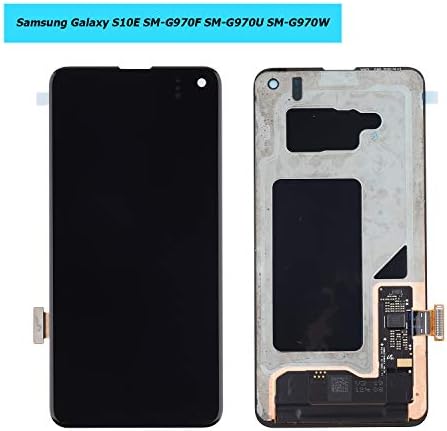 Vvsialeek AMOLED е Съвместим с Samsung Galaxy S10e SM-G970F SM-G970U SM-G970W LCD дисплей с сензорен екран Черен цвят