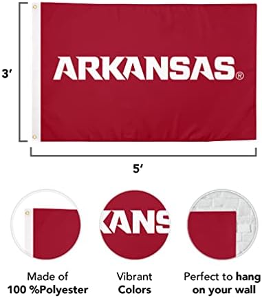 Пустинен Кактус Университета на Арканзас Флаг Razorbacks Знамена U of A Hogs Банери от Полиестер За помещения и