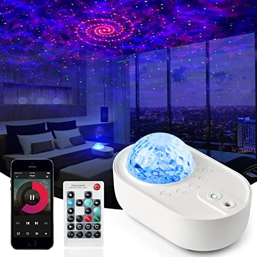 Звезден Проектор 3 в 1 Galaxy Night Light Проектор с бял Шум и Bluetooth високоговорител за Дома Спални, дистанционно управление, Коледни подаръци за рожден Ден за Деца, Жени, Мъж?