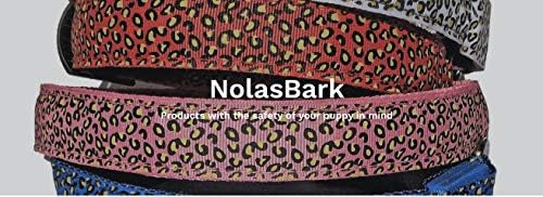 Нашийник за кучета NOLA'S BARK Pink е с led подсветка и Леопардовым принтом