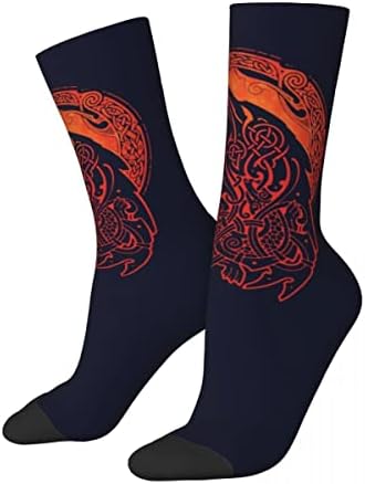 Чорапи ALPTEC Viking за мъже, Черни спортни чорапи, чорапи със средна дължина, Спортни Чорапи за бягане, Спортни Чорапи за мъже, Здрави чорапи за фитнес зала (Цвят: Wolf B, раз?