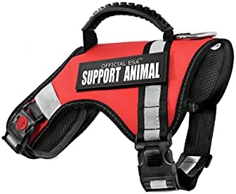 Шлейка за кучета Support Pets: Единственият официален жилетка ESA™ за по-лесно разпознаване на домашни любимци, начин на отглеждане и дресура на кучета от всички размери,