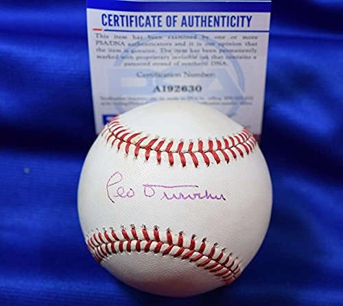 Лео Дюрочер PSA ДНК Coa Автограф на Националната лийг Бейзбол с автограф от ръката на