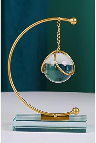 Прозрачна Кристална Топка със Златни Бижута на Стойка, Кристална Топка в стила на Абстрактното Изкуство odern, шкафове