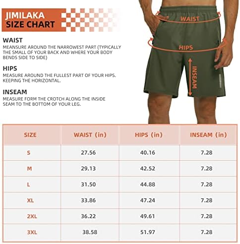 Jimilaka Мъжки 7 Спортни Шорти за Бягане бързо съхнещи Спортни къси Панталони за Фитнес Леки Спортни Туристически Баскетболни Спортни къси Панталони