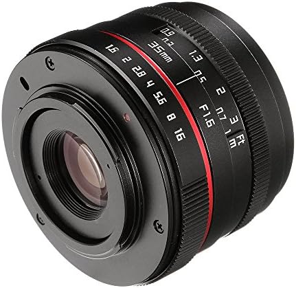 Обектив FOTGA 36mm F/1.6 с ръчно фокусиране MF Prime за огледално-рефлексни фотоапарати Canon EOS EF-M Mount M M2 M3