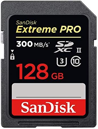 SD карта SanDisk Extreme Pro UHS-II 128 GB за камери на Canon Работи с беззеркальной камера EOS R3 (SDSDXDK-128G-GN4IN) U3 Class 10 300 Mbit/сек В комплект с 1 устройство за четене на карти с памет, всички, с