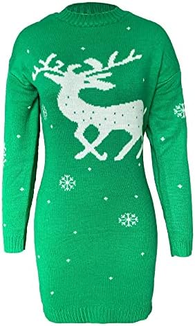 Женствена Рокля-пуловер с Голям Размер, Дълга Рокля-пуловер с Джобове, Рокля-пуловер за Рокли-пуловери 2022