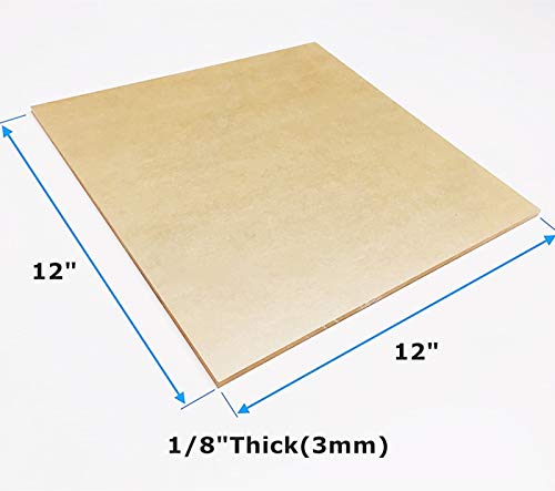 ANYOKO Прозрачен Акрилен лист от плексиглас с дебелина 12 x 12x 1/8 (3 mm), 2 опаковки, Прозрачен Пластмасов Квадратен Лист, Проекти за демонстрация със собствените си ръце, Ре