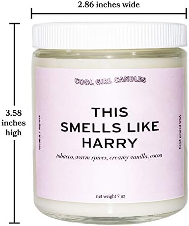 Свещи Cool Girl | Мирише като Ароматна свещ Harry | Напълно Натурален Кокосово-соев восък | най-Добрите Ароматни Свещи