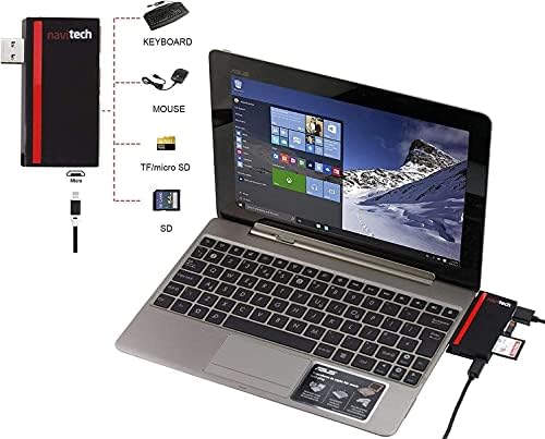 Лаптоп/таблет Navitech 2 в 1 USB 3.0/2.0 Адаптер-hub/Вход Micro USB устройство за четене на карти SD/Micro SD слот, Съвместим с лаптоп HP Pavilion 15-eh0017na със сензорен екран 15.6