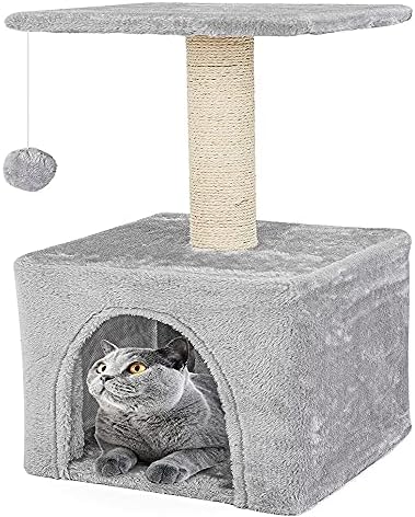 Bentang Cat Tree, 12-инчов Котешка Кула за котки в затворени помещения, Боядисана, на няколко нива на Етажната собственост