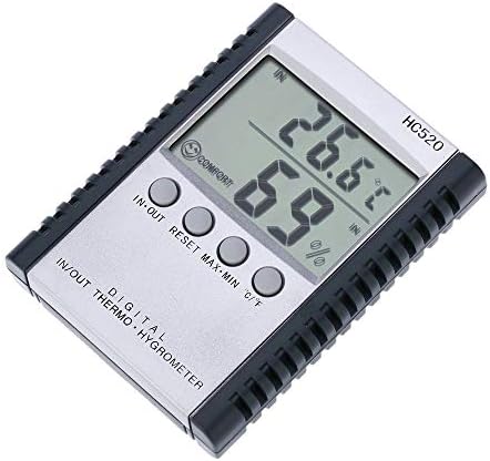 XDKLL LCD Цифров Термометър за стая/улица, Влагомер за Измерване на температура и Влажност на въздуха, Цифров Дисплей