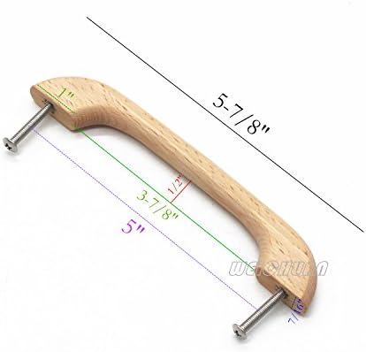 WEICHUAN 10ШТ Непълни Дървени Дръжки за чекмеджета Извади Писалка - Кухненски Шкафове, Мебели Скрин Гардероб Дръжки за