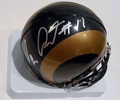 Тавон Остин подписа мини Реплика шлем Сейнт Луис Рэмс с COA 1 - Мини-Каски NFL с автограф