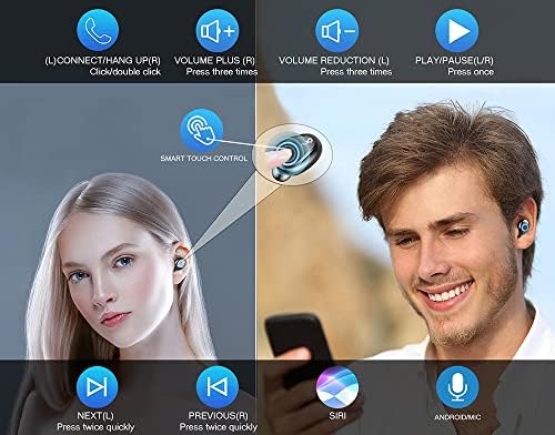 Безжични слушалки VOLT PLUS TECH Slim Travel Wireless V5.1, Съвместим с Samsung Galaxy S4, Актуализиран микротонкий калъф