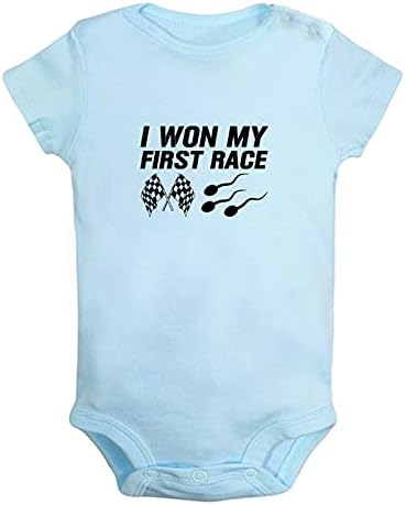 iDzn Спечелих Първото Състезание Забавни Тела За Новородено, Бебешки Боди Детски Тела Облекло Облекло