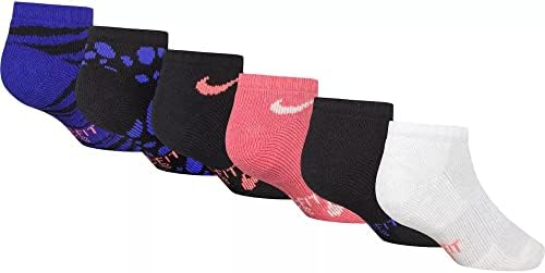 Чорапи Nike Little Girls Dri-FIT С графична подплата No Show Socks 6 Бр.