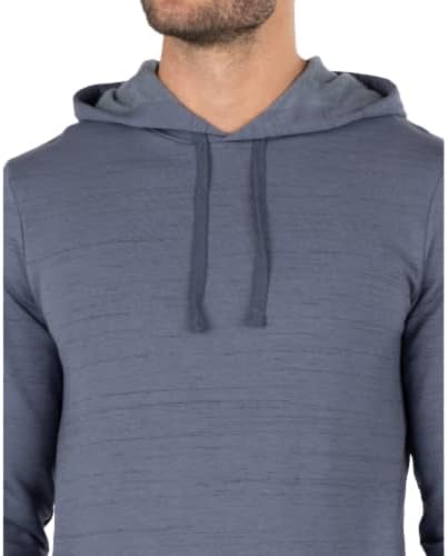 Мъжки hoody за голф TravisMathew в slub Cloud Golf с качулка - Ретро цвят на Индиго, L