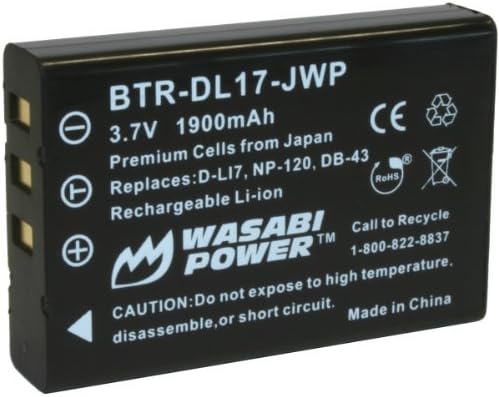 Батерия Wasabi Power за Pentax D-L17 и Pentax Optio 450, 550, 555, 750, 750Z, MX, MX4