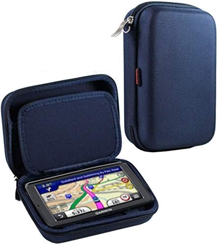 Тъмно синьо твърд калъф Navitech за носене с GPS, съвместима с GPS Trail Tech 922-122 Voyager Pro 4
