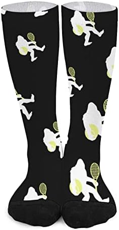 Чорапи WEEDKEYCAT Bigfoot За Носене Тенис на екипажа, Нестандартен, Забавен Графичен Принт, Ежедневни Чорапи със Средна Дебелина, за Пролетта, Есента и Зимата