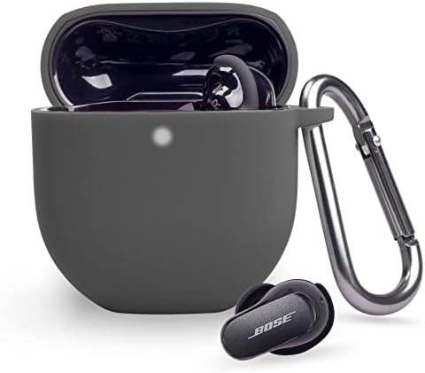 Силиконов калъф за слушалки Bose QuietComfort II 2022, Мек устойчив на удари Силиконов Защитен Калъф-Хастар за слушалки Bose QuietComfort II (Черен)