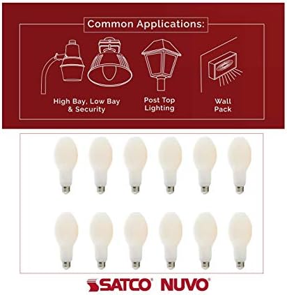 Satco Нов! Усъвършенствана led лампа с нажежаема жичка Hi-Pro, S13132, подмяна на светодиода HID с мощност 30 W; ED23;