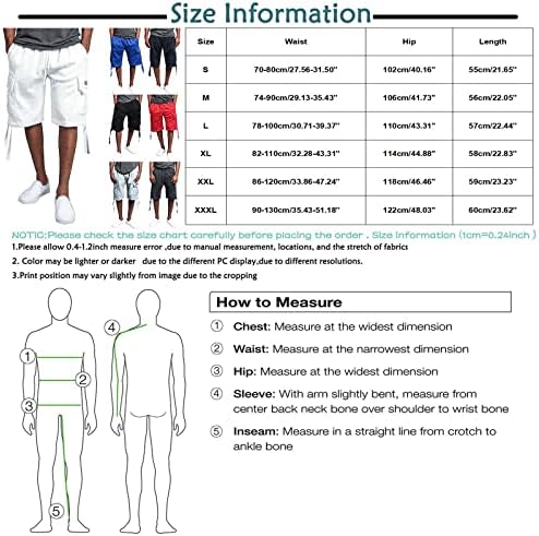 Мъжки къси Панталони-Карго,Мъжки Летни Шорти-Карго, Свободни Ежедневни Мъжки къси Панталони С много джобове На съвсем