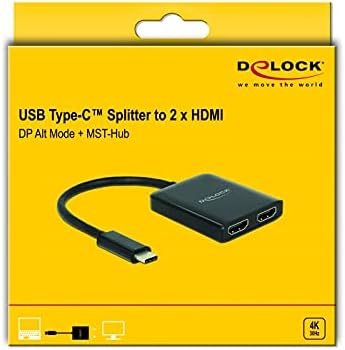 Жак Delock Дърва USB Type-C Черен