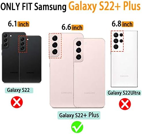 Чанта-портфейл VANAVAGY Galaxy S22 + Плюс 5 ГРАМА за жените и мъжете, Разтегателен Кожен калъф за мобилен телефон Galaxy