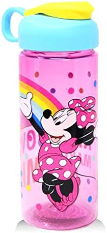 Класическа бутилка за вода Disney с Мини Маус за момичета и момчета - Комплект от 3 теми за парти с Мини маус, Бутилка Мини Маус със стикери Мики Мини Роудстър и много Др?