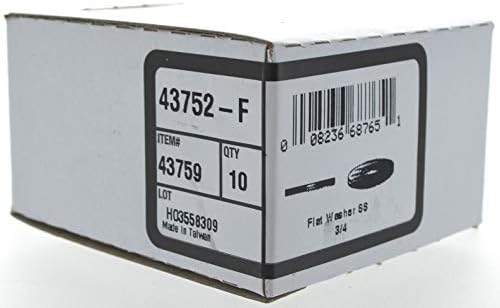 Плоска шайба Hillman Group 43759 3/4 инча, Неръждаема стомана, 10 бр. в опаковка