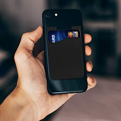 Държач за карти kwmobile за телефон (комплект от 3-х) - Силиконови Държачи за карти в бумажниках - са Прикрепени към