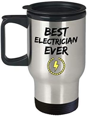Чаша За Пътуване Електротехник Най-Забавен Подарък За Служител на Електроенергия Кафе Чаени Чаши 14 унции От Неръждаема