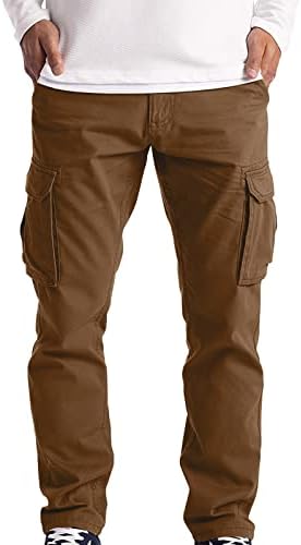 Мъжки Панталони-карго BOBT, Обикновена Ежедневни Панталони с Много джобове на съвсем малък, Улични прави Панталони За