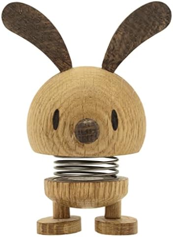 Hoptimist - Скандинавски дизайн - за животни от дърво - фигурки на зайци - малки, височина 9 см