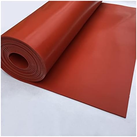WICKET NUGROHO Дебелина на листа силиконов каучук 1 1,5 2 3 4 мм Дебелина / ширина 500 * 500 мм Тънка дъска за Гумена подложка червен цвят (цвят: черен размер: 500x500x4mm)