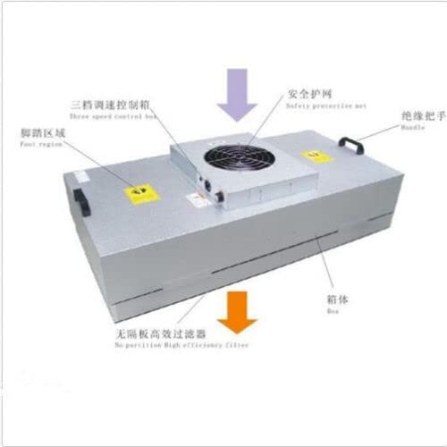 Вентиляторный Филтърен Блок FFU Ефективен Филтър за Пречистване на въздуха С абсорбатор с Ламинарным Потока на Сто